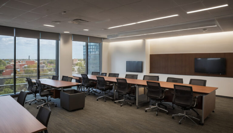When should furniture be ordered during an office fit-out